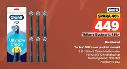 Power Oral-B iO Ultimate Clean-borsthuvud erbjuda