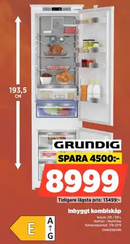 Power Grundig inbyggt kombiskåp erbjuda