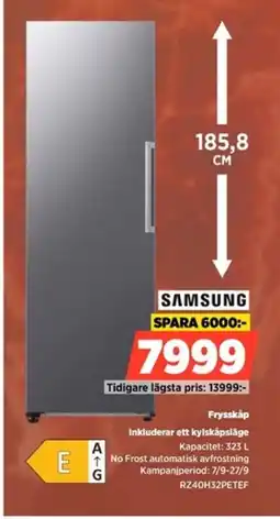 Power Samsung frysskåp erbjuda