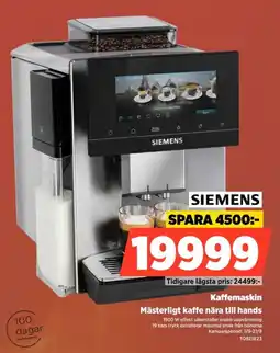 Power Siemens kaffemaskin erbjuda