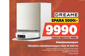 Power Dreame robotdammsugare erbjuda