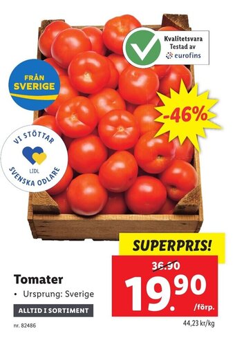 Lidl Tomater erbjuda