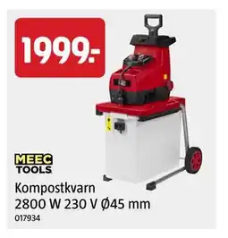 Jula Kompostkvarn 2800 W 230 V Ø45 mm erbjuda