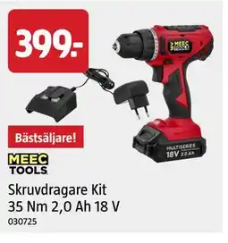 Jula Skruvdragare Kit 35 Nm 2,0 Ah 18 V erbjuda