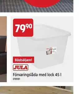 Jula Förvaringslåda med lock 45 l erbjuda