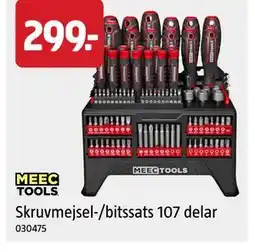 Jula Skruvmejsel-/bitssats 107 delar erbjuda