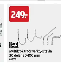 Jula Multikrokar för verktygstavla 30 delar 30-100 mm erbjuda