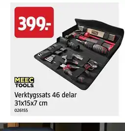 Jula Verktygssats 46 delar 31x15x7 cm erbjuda