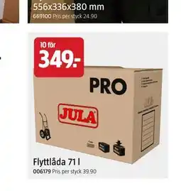 Jula Flyttlåda 71 l erbjuda