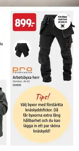 Jula Arbetsbyxa herr erbjuda