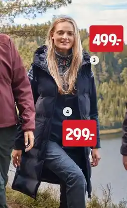 Jula Lång vadderad väst dam erbjuda