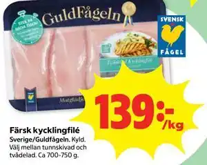 Färsk kycklingfilé
