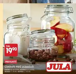 Jula Glasburk med snäpplock erbjuda