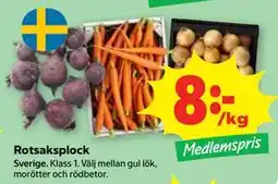 Stora Coop Rotsaksplock, Medlemspris erbjuda