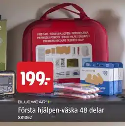 Jula Första hjälpen-väska 48 delar erbjuda