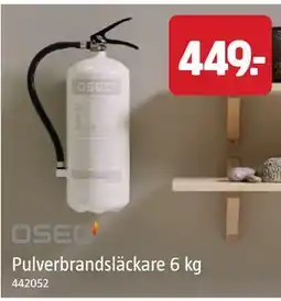 Jula Pulverbrandsläckare 6 kg erbjuda