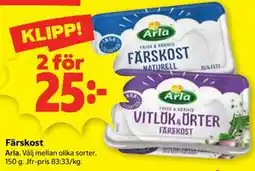 Stora Coop Färskost erbjuda