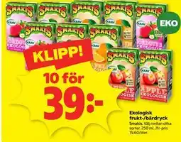 Stora Coop Ekologisk frukt-/bärdryck erbjuda