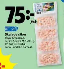 Stora Coop Skalade räkor erbjuda
