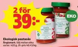 Stora Coop Ekologisk pastasås erbjuda