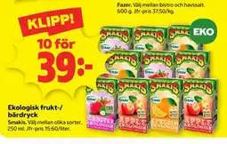Stora Coop Ekologisk frukt-/ bärdryck erbjuda