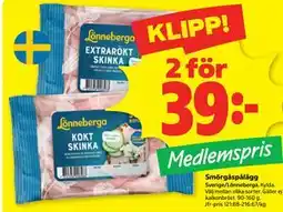 Stora Coop Smörgåspålägg, Medlemspris erbjuda