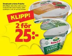 Stora Coop Smaksatt crème fraiche erbjuda