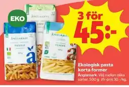 Stora Coop Ekologisk pasta korta former erbjuda
