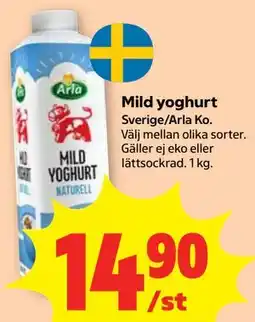 Stora Coop Mild yoghurt erbjuda