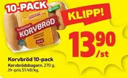 Stora Coop Korvbröd 10-pack erbjuda