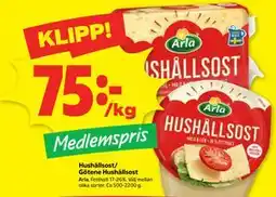 Stora Coop Hushållsost/ Götene Hushållsost, Medlemspris erbjuda