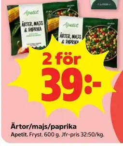 Stora Coop Ärtor/majs/paprika erbjuda