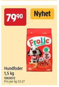 Jula Hundfoder 1,5 kg erbjuda