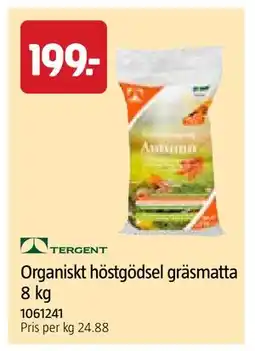 Jula Organiskt höstgödsel gräsmatta 8 kg erbjuda