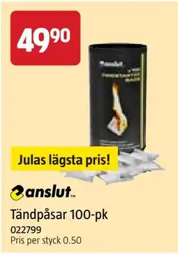 Jula Tändpåsar 100-pk erbjuda