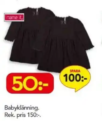 Bo Ohlsson name it Babyklänning erbjuda