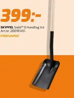 Bolist Fiskars Skyffel Solid D-handtag trä erbjuda