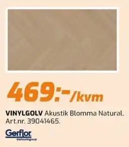 Bolist Gerflor vinylgolv akustik blomma natural erbjuda