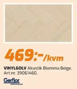 Bolist Gerflor Vinylgolv Akustik Blomma Beige erbjuda