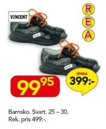 Bo Ohlsson Vincent Barnsko svart 25-30 erbjuda