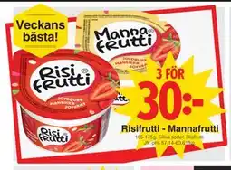 Matöppet Risifrutti - Mannafrutti erbjuda