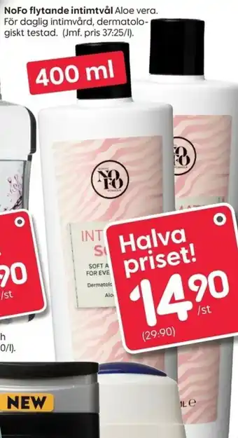 Rusta NoFo flytande intimtvål 400ml erbjuda