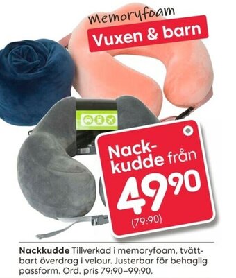 Rusta Nackkudde erbjuda