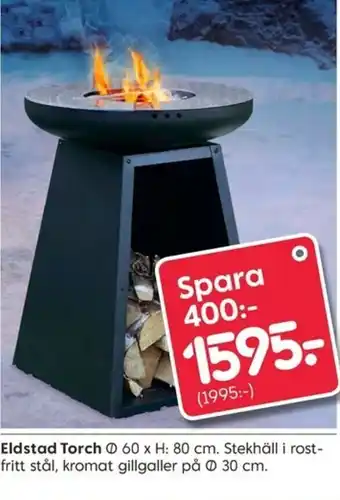 Eldstad Torch Ø 60 x H: 80cm