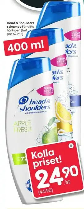 Head & Shoulders schampo 400ml