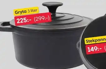 Elsaform gjutjärn Gryta 3 liter