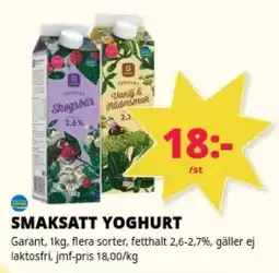 Tempo Garant smaksatt yoghurt erbjuda