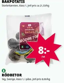Tempo Rödbetor erbjuda