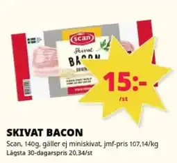 Tempo Scan skivat bacon erbjuda