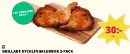 Tempo Grillade kycklingklubbor 2-pack erbjuda